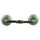 Pea Green Pattern Etched Ceramic Cut Bridge Handle Online